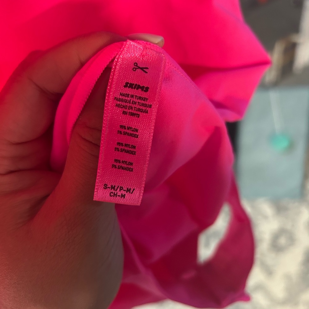 SKIMS Pink Bodysuit